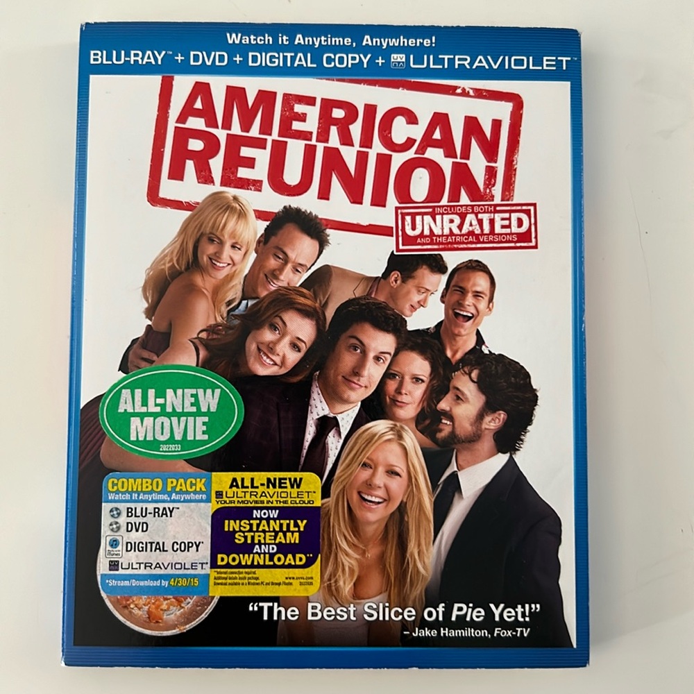 American Reunion Unrated Blu-Ray DVD Combo Pack